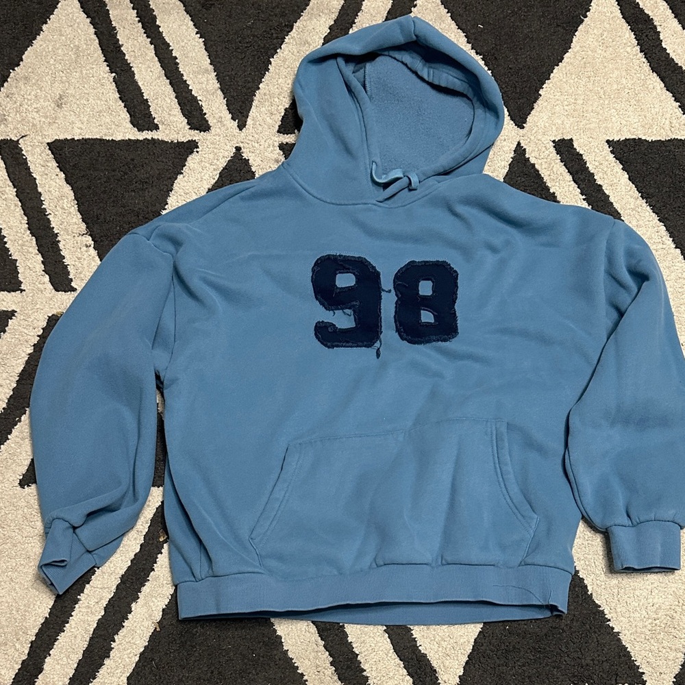 Edikted Teal Hoodie with Logo Detail